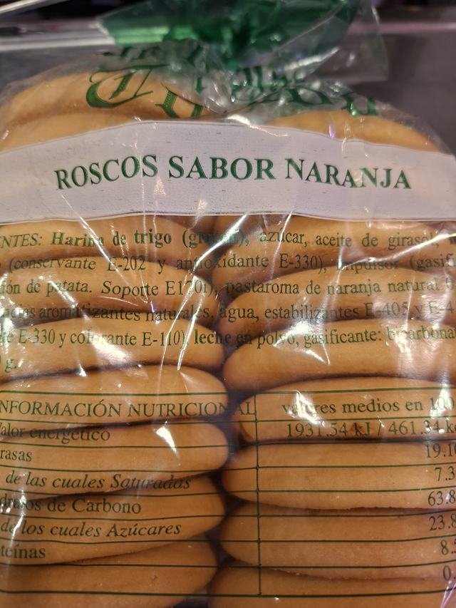 Roscos sabor naranja